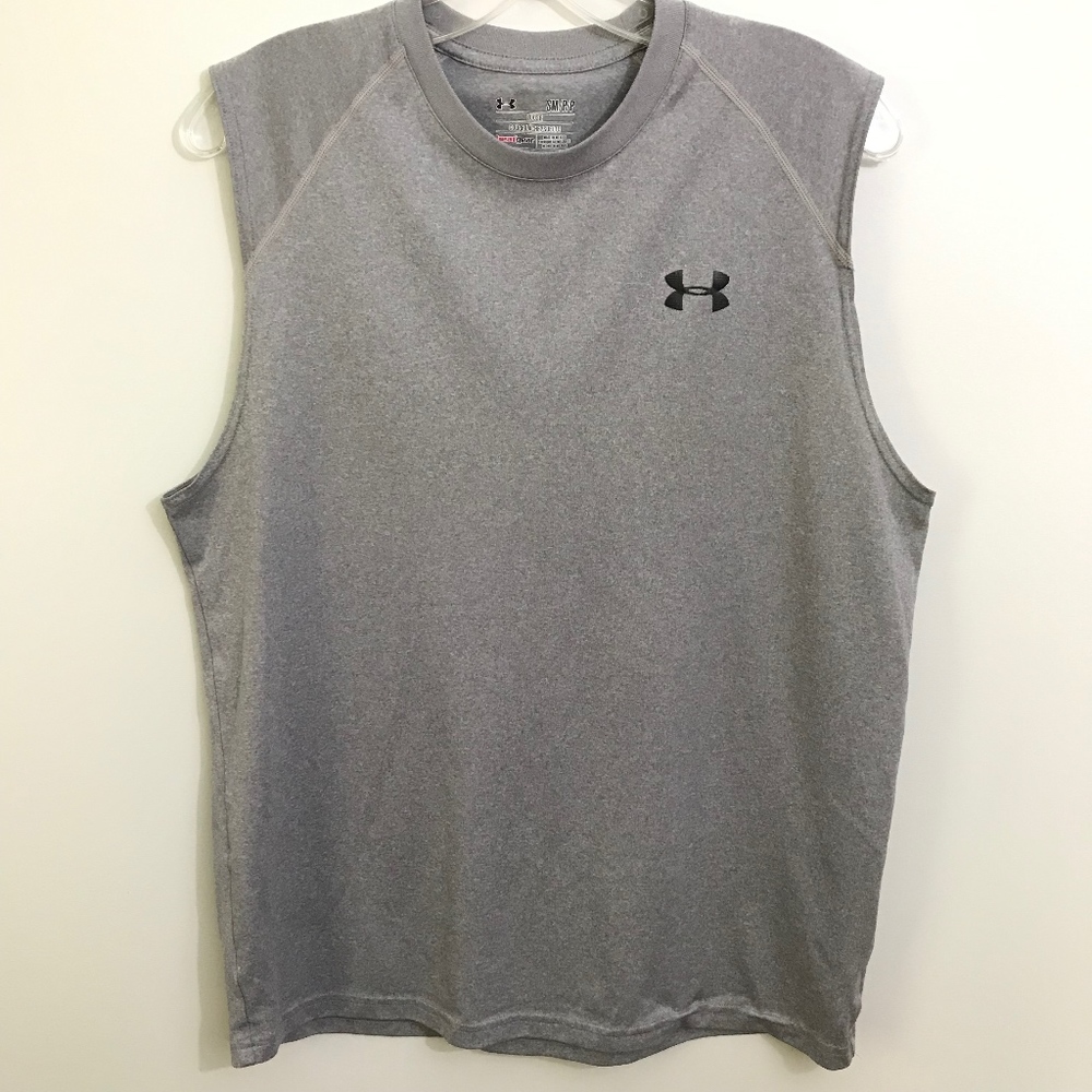 Under Armour Men's Gray Loose Heatgear Tank